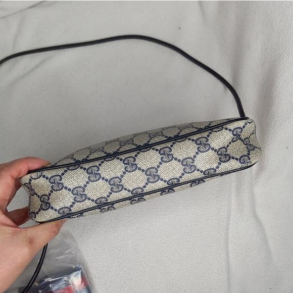 Authentic Vintage Gucci GG Monogram Supreme Clutch Fanny Bum Waist Belt Bag - Picture 7 of 12